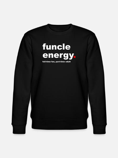 Funny Funcle Slogan - Stanley/Stella CHANGER Unisex Organic Sweatshirt - black