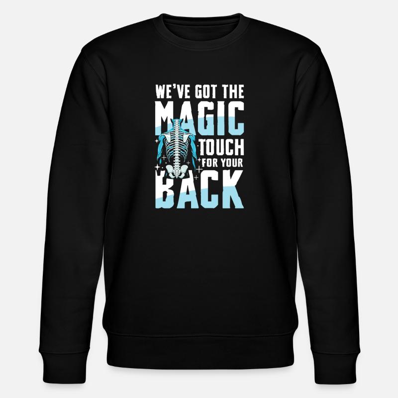 Toucher magique pour votre dos - Anatomie - Sweat bio CHANGER Stanley/Stella Unisexe - noir