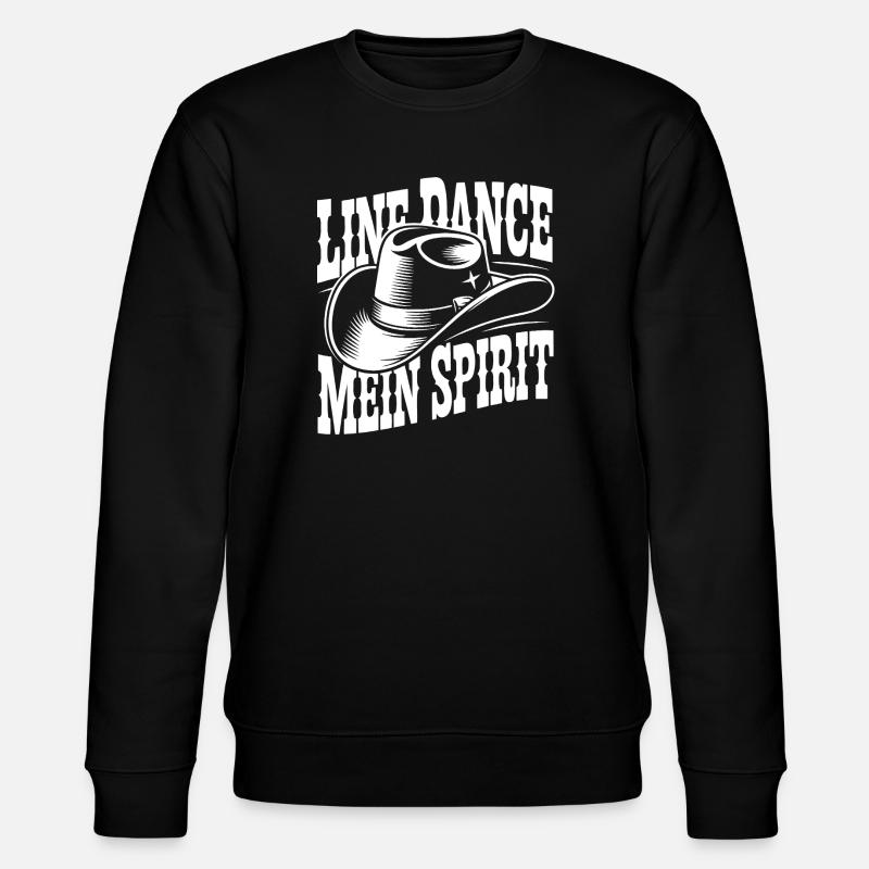 Line Dance Spirit - Stanley/Stella Unisex Bio-Sweatshirt CHANGER  - Schwarz