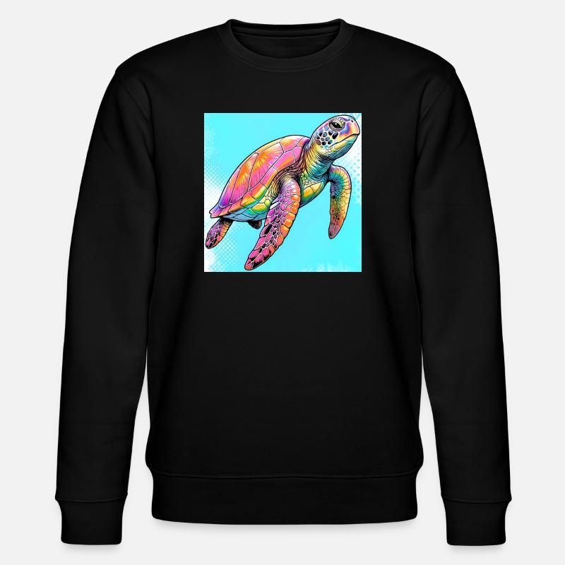 turtle - Stanley/Stella CHANGER Unisex Organic Sweatshirt - black