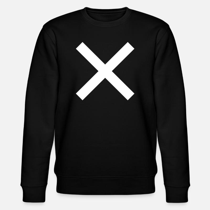X Zeichen - Stanley/Stella Unisex Bio-Sweatshirt CHANGER  - Schwarz