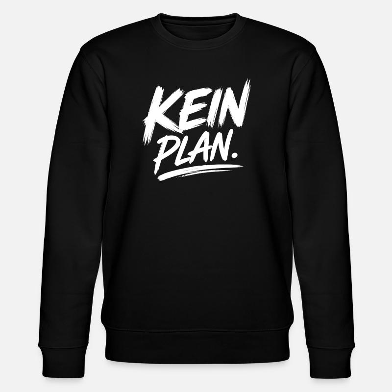 KeinPlan Brush Typo - Stanley/Stella CHANGER Unisex Organic Sweatshirt - black