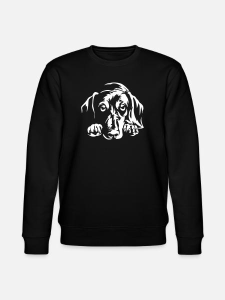Dachshund "Black Edition" - Stanley/Stella CHANGER Unisex Organic Sweatshirt - black