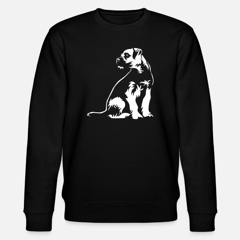 Border Terrier "Black Edition" - Stanley/Stella CHANGER Unisex Organic Sweatshirt - black