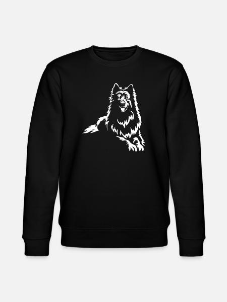 Schweizer Schäferhund "Black Edition" - Stanley/Stella Unisex Bio-Sweatshirt CHANGER  - Schwarz