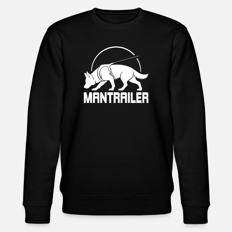 Deutscher Schäferhund MANTRAILER Suchhunde Hunde - Stanley/Stella Unisex Bio-Sweatshirt CHANGER  - Schwarz