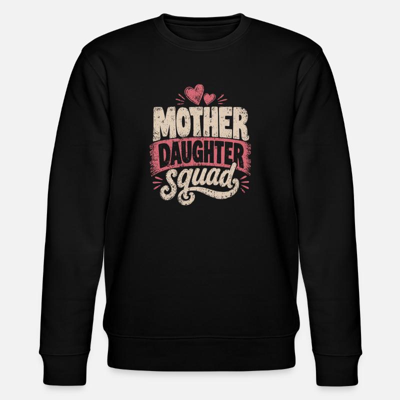 Conception du cœur de l’équipe Mère-Fille - Sweat bio CHANGER Stanley/Stella Unisexe - noir