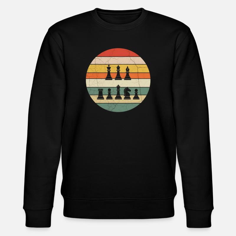 Chess Player Humor Chess Gift - Stanley/Stella CHANGER Unisex Organic Sweatshirt - black