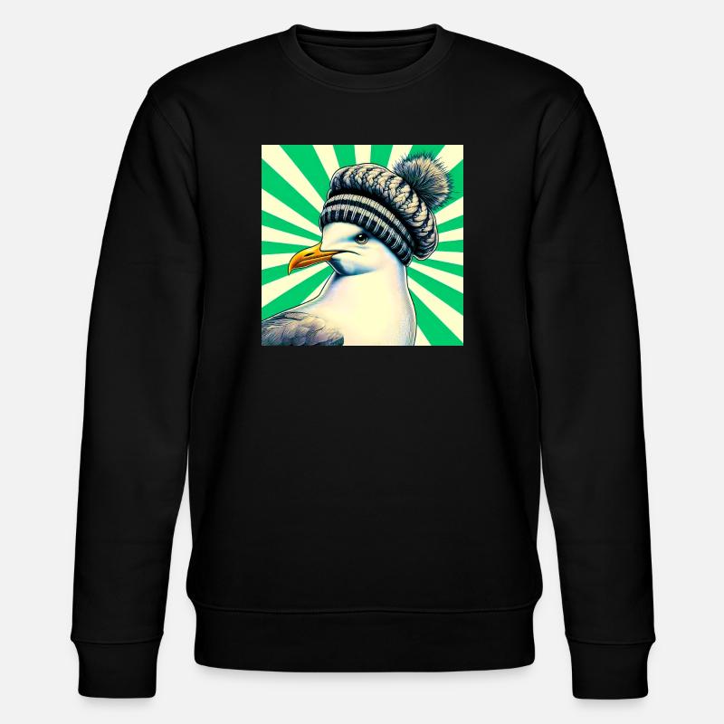 Möwe - Stanley/Stella Unisex Bio-Sweatshirt CHANGER  - Schwarz