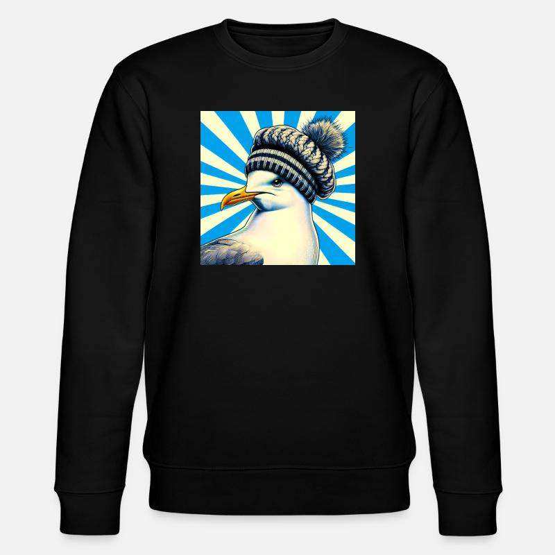 Möwe - Stanley/Stella Unisex Bio-Sweatshirt CHANGER  - Schwarz