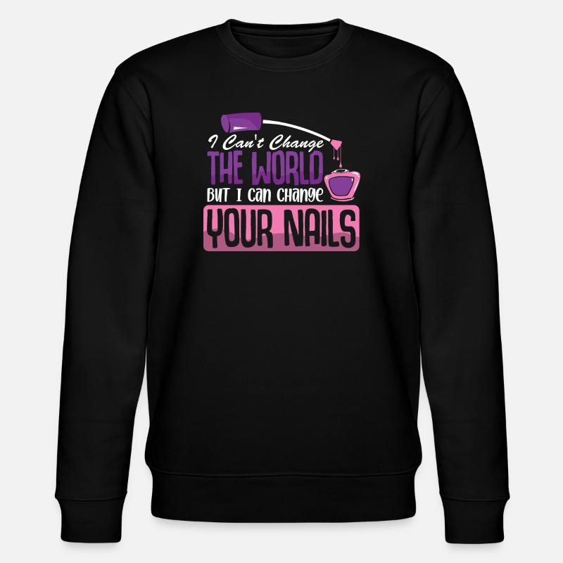 Nageldesigner Nageldesignerin Kosmetik Nagelstudio - Stanley/Stella Unisex Bio-Sweatshirt CHANGER - Schwarz