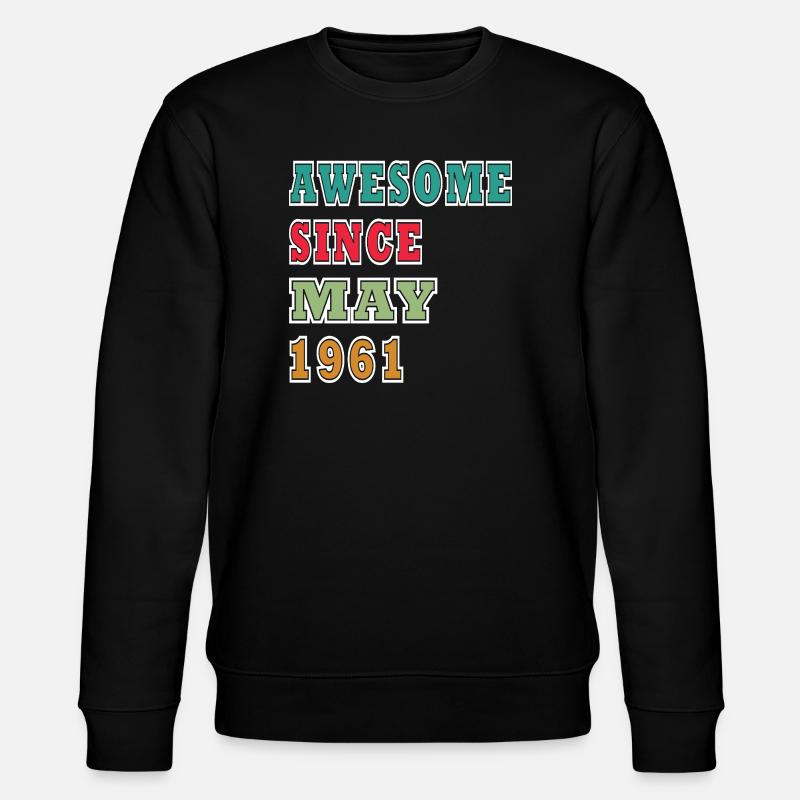 Cult date May 1961 - Stanley/Stella CHANGER Unisex Organic Sweatshirt - black