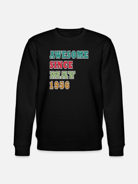 Birthday present May 1956 - Stanley/Stella CHANGER Unisex Organic Sweatshirt - black