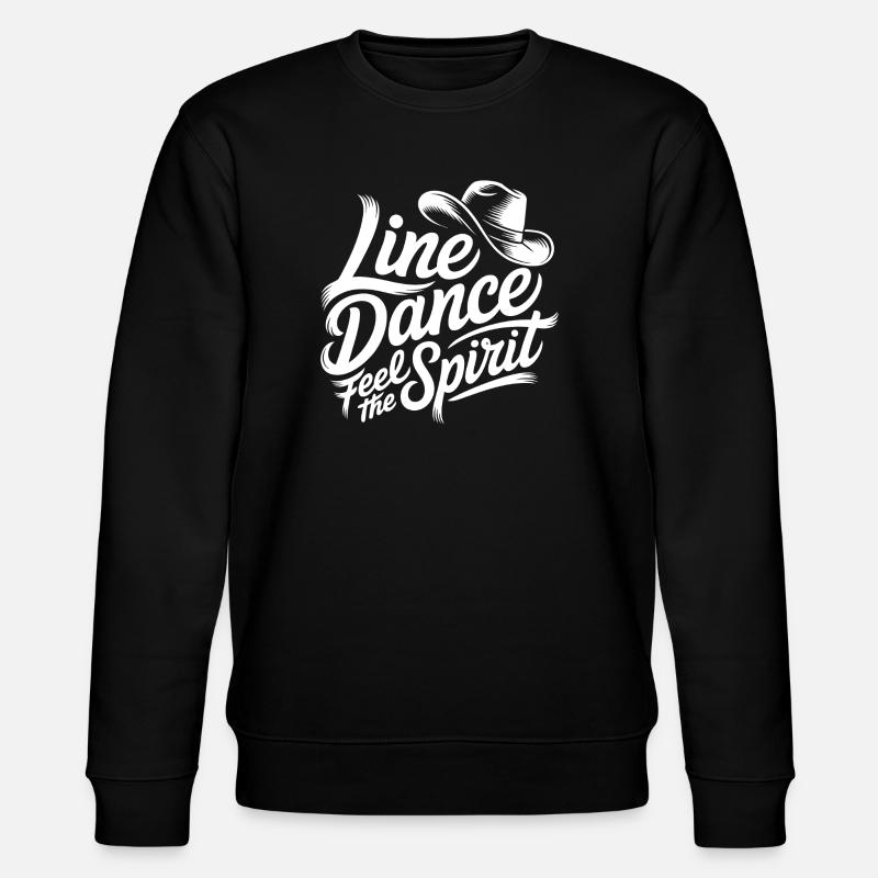 Line Dance Spirit - Stanley/Stella Unisex Bio-Sweatshirt CHANGER  - Schwarz