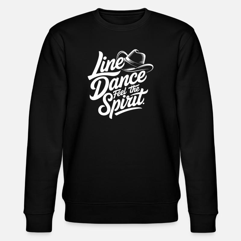 Line Dance Spirit - Stanley/Stella Unisex Bio-Sweatshirt CHANGER  - Schwarz