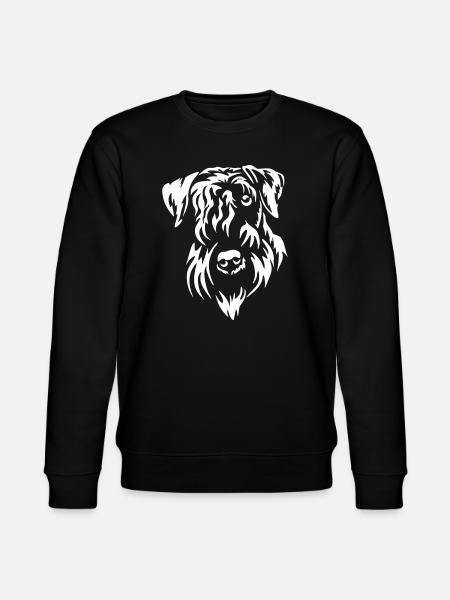Cesky Terrier Kopf "Black Edition" - Stanley/Stella Unisex Bio-Sweatshirt CHANGER - Schwarz