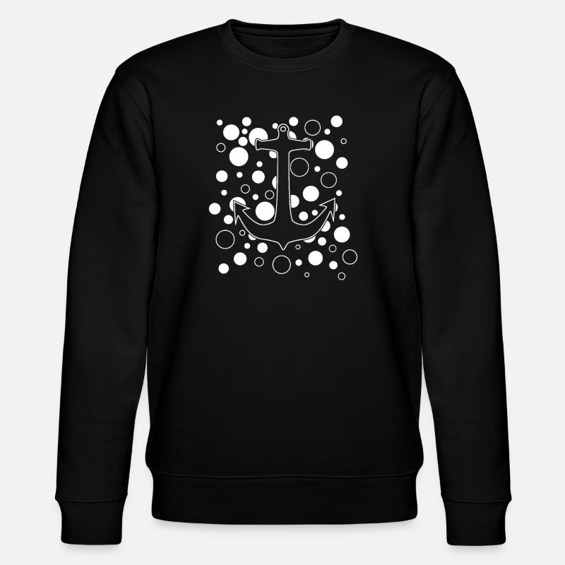 Anker im Blasenmeer - Stanley/Stella Unisex Bio-Sweatshirt CHANGER  - Schwarz