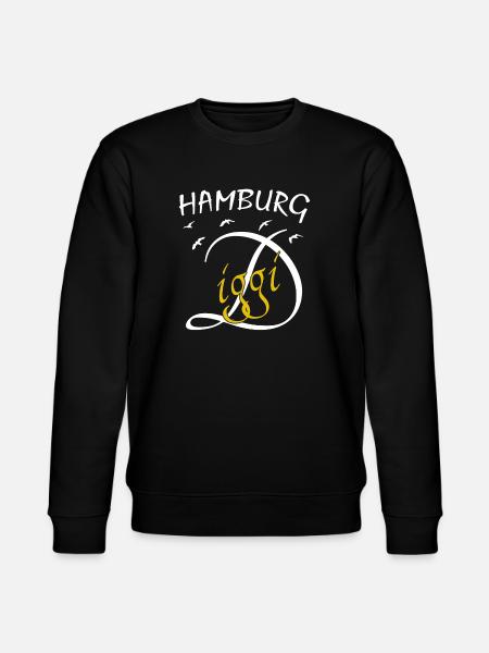 Hamburg Hafenkunst Anker Hamburg Diggi - Stanley/Stella CHANGER Unisex Organic Sweatshirt - black