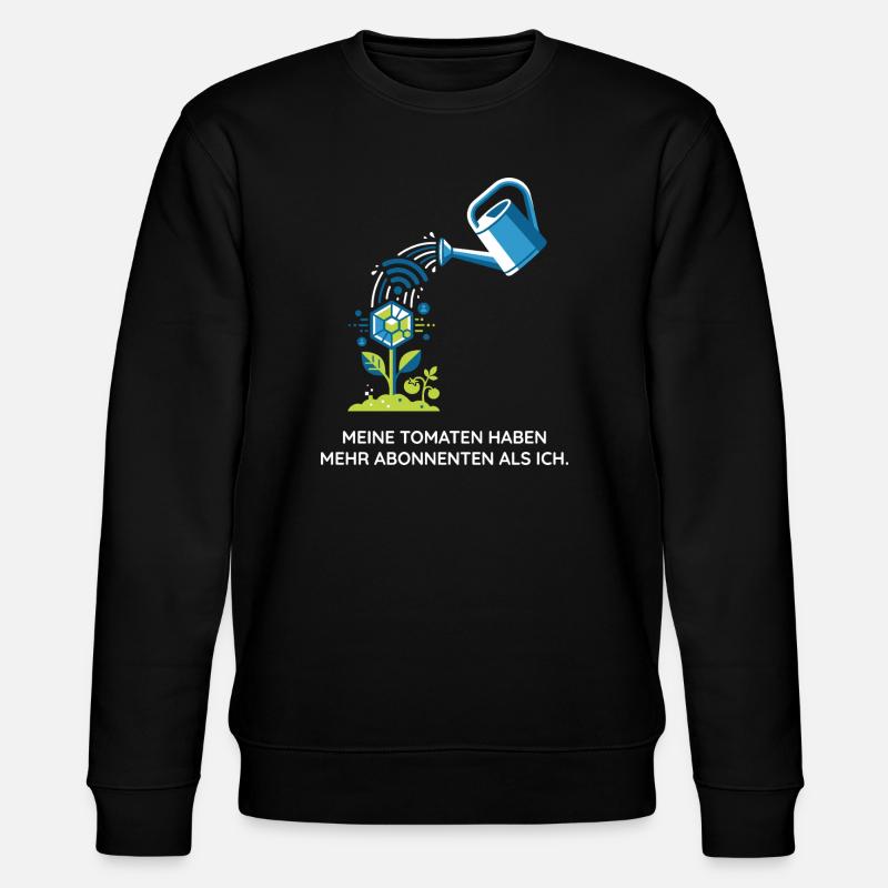 Urban Gardening, Technik, Hobby Design - Stanley/Stella Unisex Bio-Sweatshirt CHANGER  - Schwarz