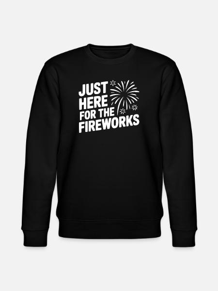 Juste ici pour les feux d’artifice - Sweat bio CHANGER Stanley/Stella Unisexe - noir