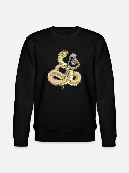 Snake Golf Golf Clubs - Stanley/Stella CHANGER Unisex Organic Sweatshirt - black