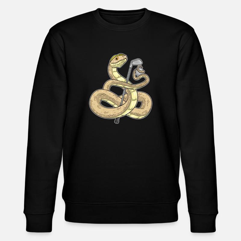 Snake Golf Golf Clubs - Stanley/Stella CHANGER Unisex Organic Sweatshirt - black