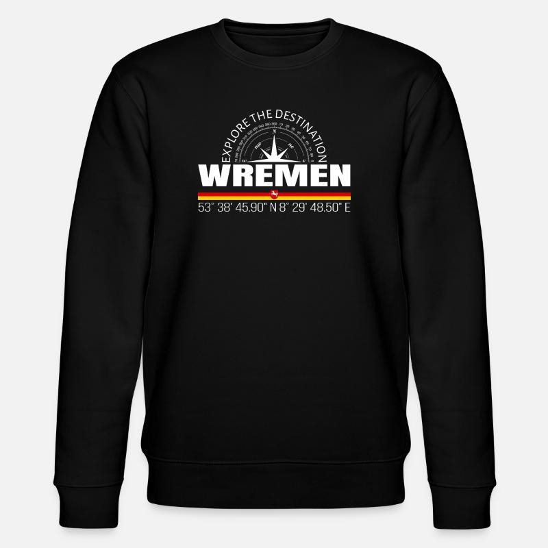 Wremen - Stanley/Stella Unisex Bio-Sweatshirt CHANGER  - Schwarz