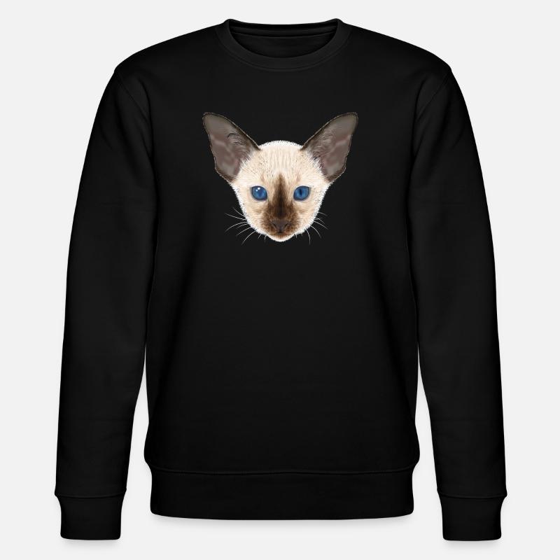 Chat siamois - Sweat bio CHANGER Stanley/Stella Unisexe - noir