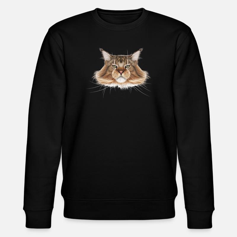 Chat Maine Coon - Sweat bio CHANGER Stanley/Stella Unisexe - noir