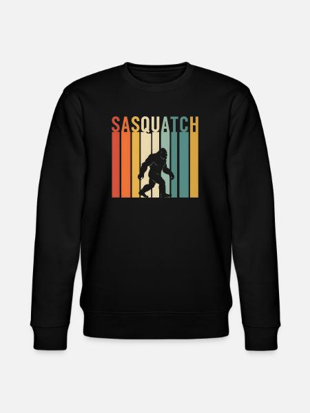 Bigfoot Silhouette Sasquatch style 1970s - Stanley/Stella CHANGER Unisex Organic Sweatshirt - black