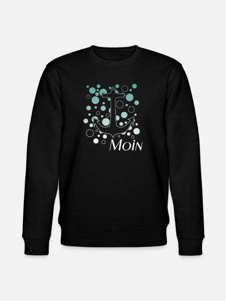 Anker mit Blasen Moin Design - Stanley/Stella Unisex Bio-Sweatshirt CHANGER - Schwarz