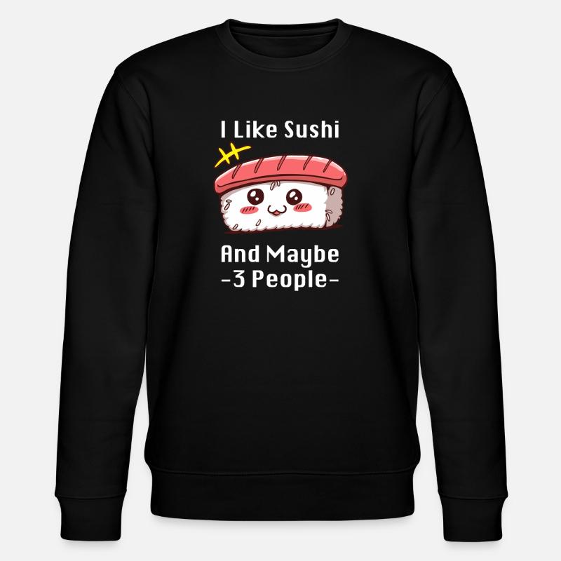 Sushi-Meme-Zauber - Stanley/Stella Unisex Bio-Sweatshirt CHANGER  - Schwarz