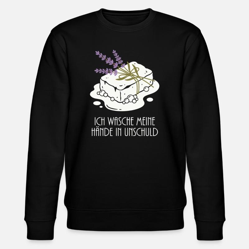 Soaps Foam Lavender Hobby - Stanley/Stella CHANGER Unisex Organic Sweatshirt - black