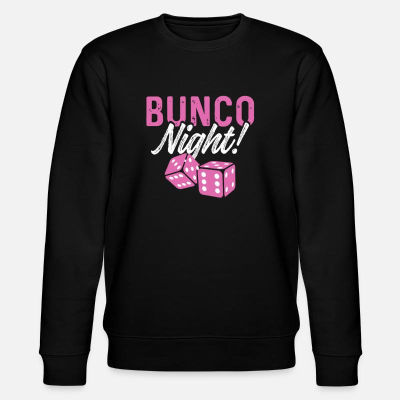 Bunco Night Dice in Pink Retro - Stanley/Stella Unisex Bio-Sweatshirt CHANGER  - Schwarz