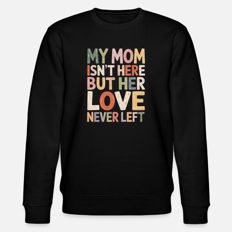 Mom's Liebe Bleibt Farbenfroh - Stanley/Stella Unisex Bio-Sweatshirt CHANGER - Schwarz