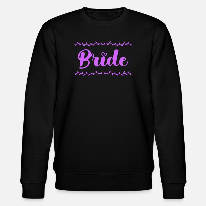 bride_braut- - Stanley/Stella Unisex Bio-Sweatshirt CHANGER  - Schwarz