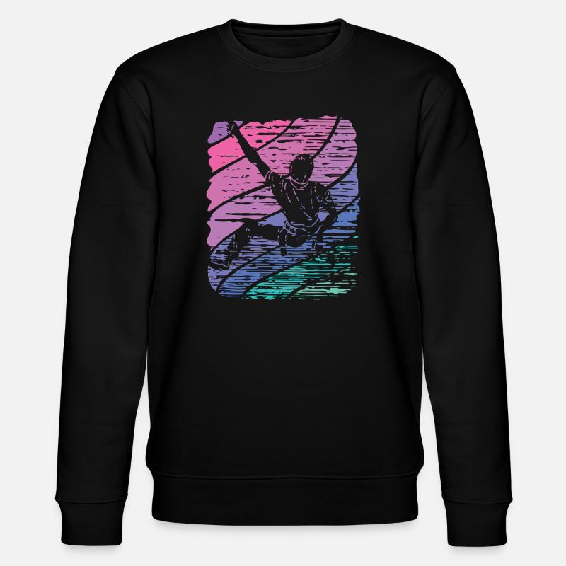 Boulderer Boulder Bouldern - Stanley/Stella Unisex Bio-Sweatshirt CHANGER  - Schwarz