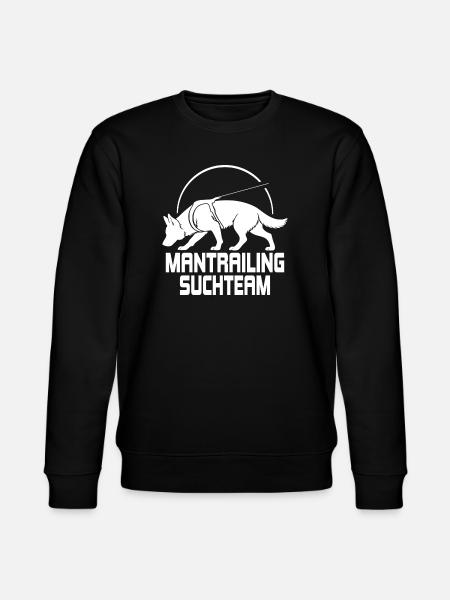 German Shepherd Mantrailing Search Team Dogs - Stanley/Stella CHANGER Unisex Organic Sweatshirt - black