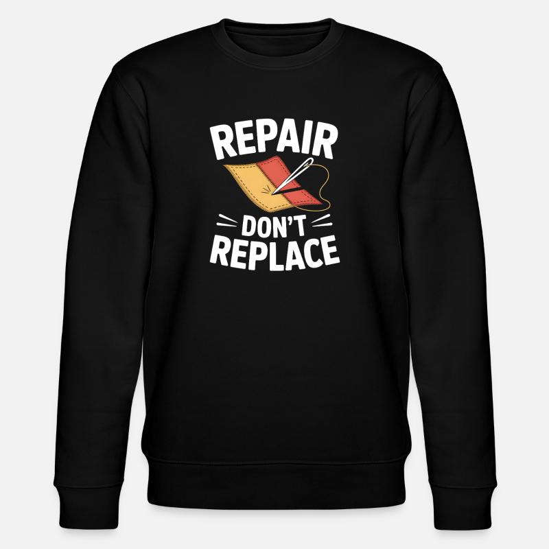 Réparation, ne pas remplacer - Sweat bio CHANGER Stanley/Stella Unisexe - noir