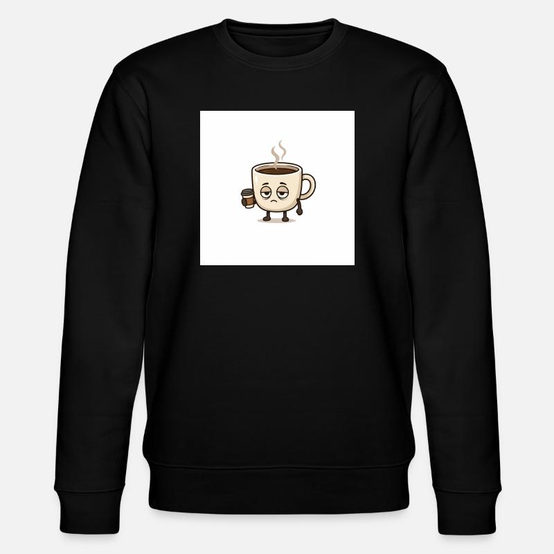 Ich bin müde - Stanley/Stella Unisex Bio-Sweatshirt CHANGER  - Schwarz