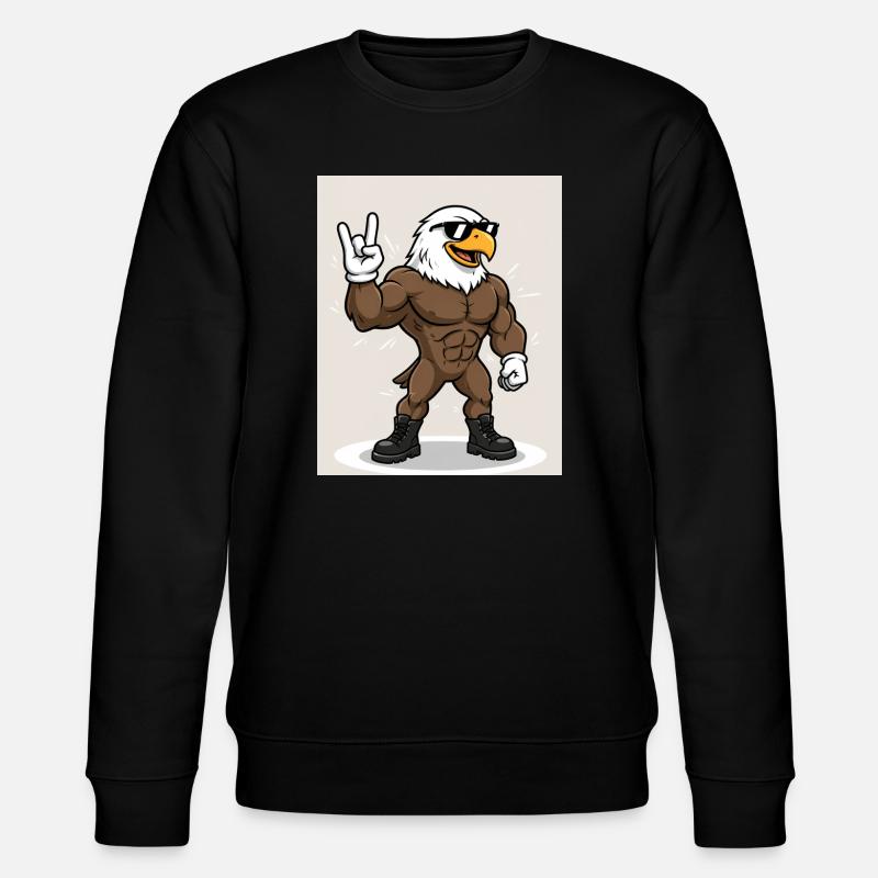 Stark & Cool – Tierischer Power Style - Stanley/Stella Unisex Bio-Sweatshirt CHANGER - Schwarz