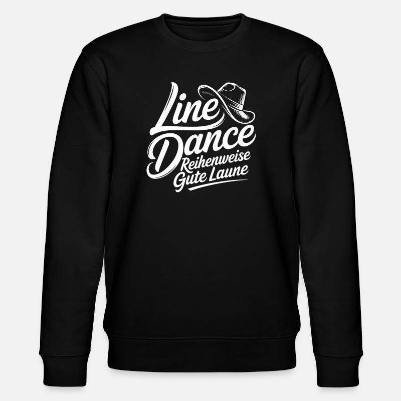 Line Dance Gute Laune - Stanley/Stella Unisex Bio-Sweatshirt CHANGER - Schwarz