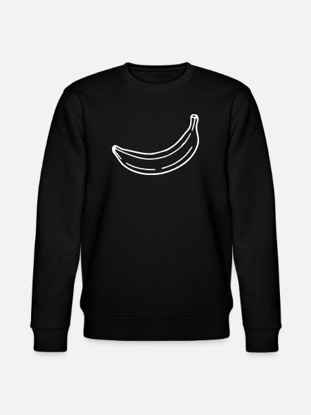 Banana minimal gift minimalist - Stanley/Stella CHANGER Unisex Organic Sweatshirt - black