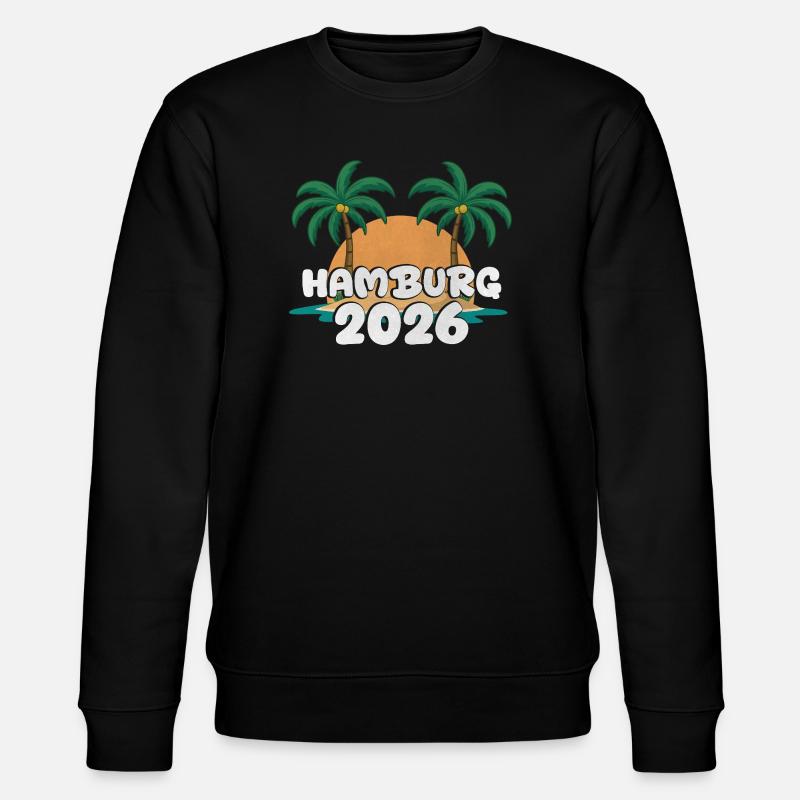 Hamburg 2026 - Stanley/Stella Unisex Bio-Sweatshirt CHANGER  - Schwarz