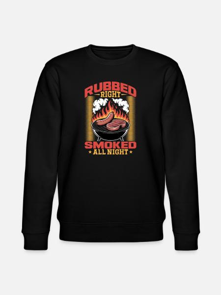 BBQ Grilling Meat Smoking Barbecue - Stanley/Stella CHANGER Unisex Organic Sweatshirt - black