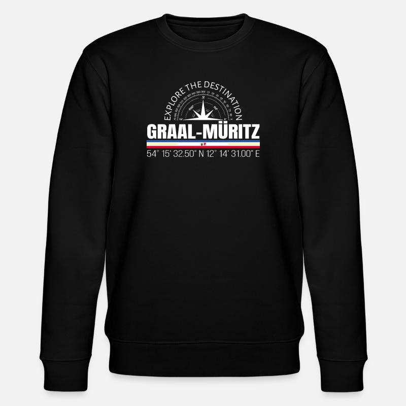 Graal-Müritz - Stanley/Stella Unisex Bio-Sweatshirt CHANGER  - Schwarz