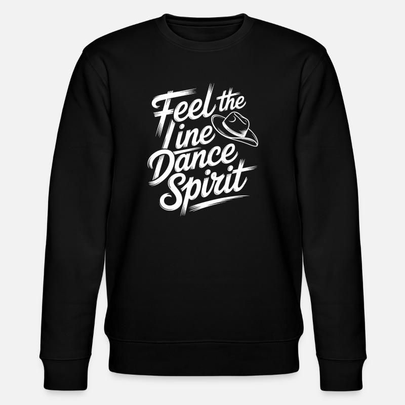 Line Dance Spirit Brush Script - Stanley/Stella CHANGER Unisex Organic Sweatshirt - black