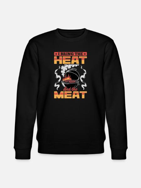 BBQ Grilling Meat Smoking Barbecue - Stanley/Stella CHANGER Unisex Organic Sweatshirt - black