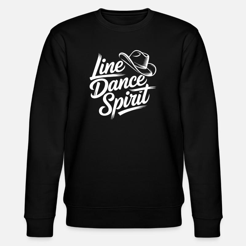 Line Dance Spirit - Stanley/Stella Unisex Bio-Sweatshirt CHANGER  - Schwarz