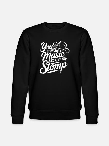 Line Dance Western Music Style - Stanley/Stella Unisex Bio-Sweatshirt CHANGER  - Schwarz